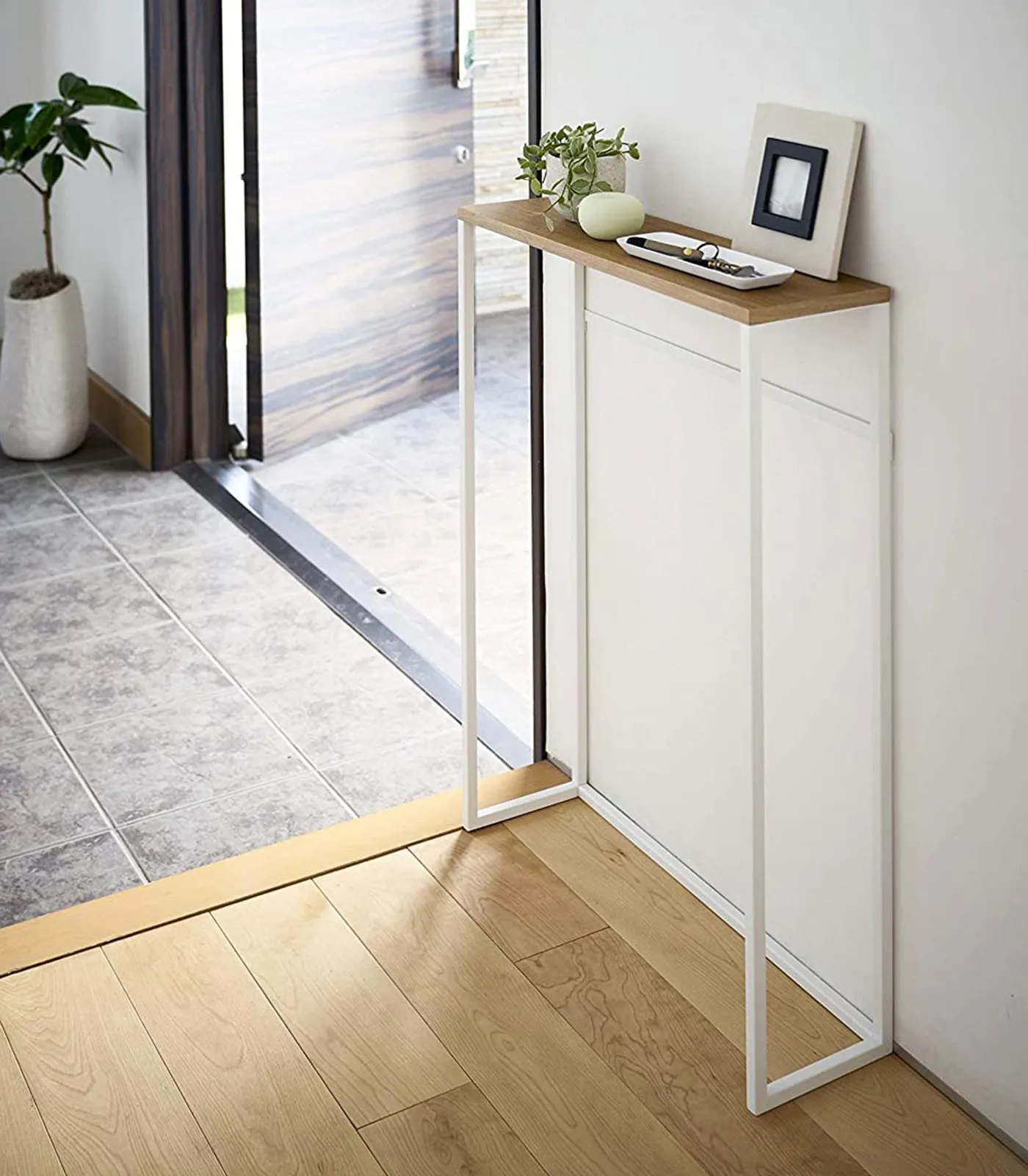 Narrow Entryway Console Table (32" H)  - Steel