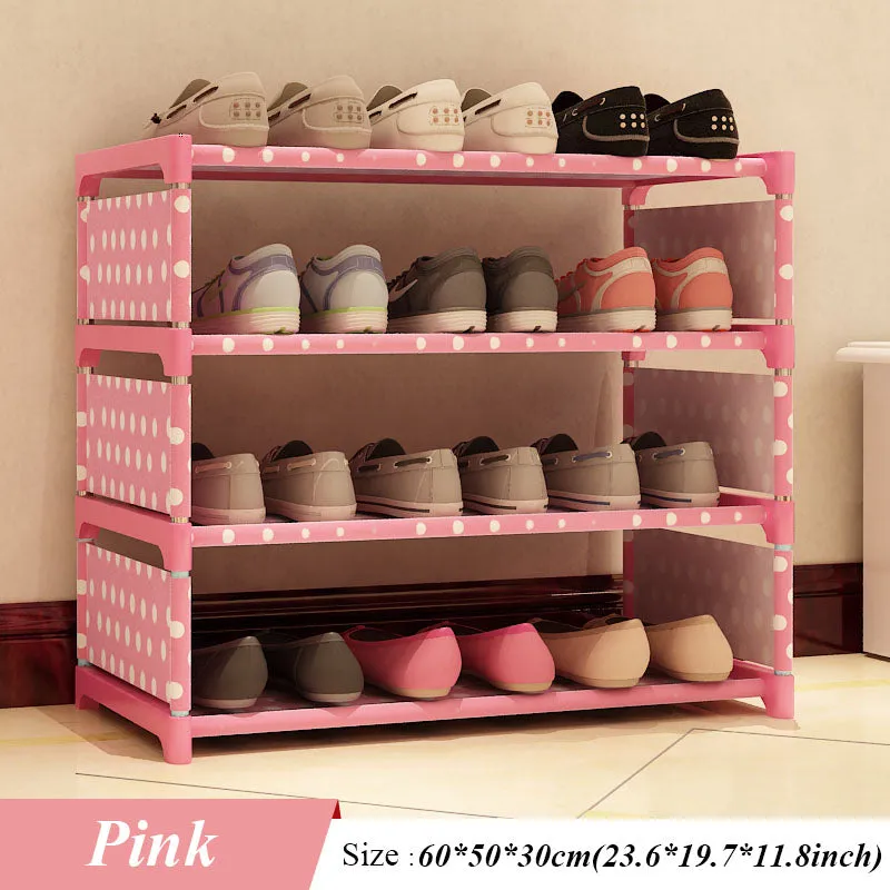 New Shoes Rack Four Floors Receive Shoe Ark 50 Cm High Men's and Women's Dormitory Bed Bottom Bed Shoes Shelf