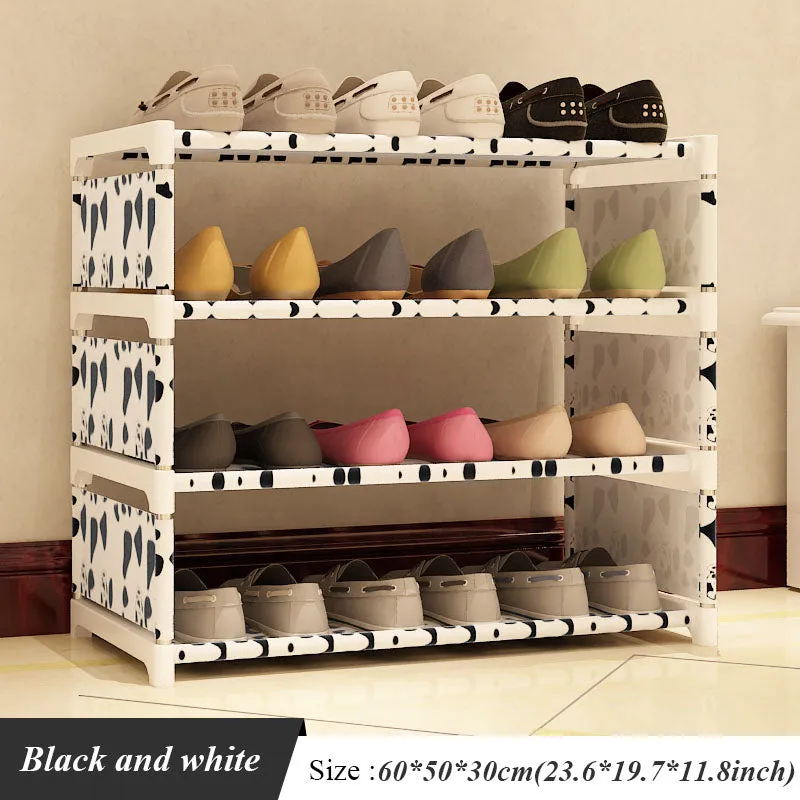 New Shoes Rack Four Floors Receive Shoe Ark 50 Cm High Men's and Women's Dormitory Bed Bottom Bed Shoes Shelf