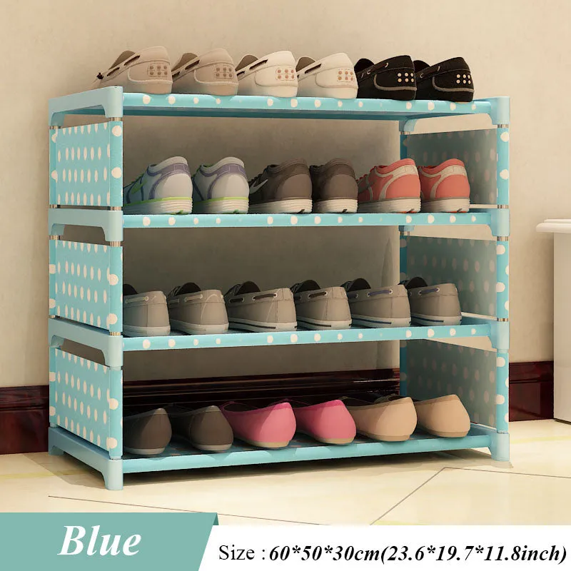 New Shoes Rack Four Floors Receive Shoe Ark 50 Cm High Men's and Women's Dormitory Bed Bottom Bed Shoes Shelf