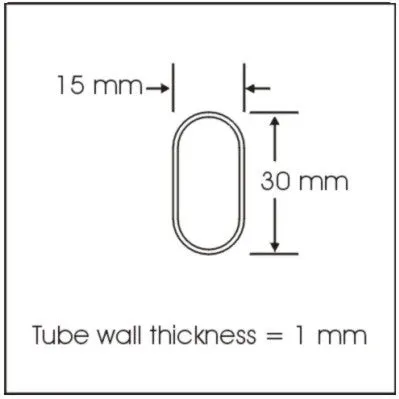 Novara 36in Under Shelf Oval Rod Kit