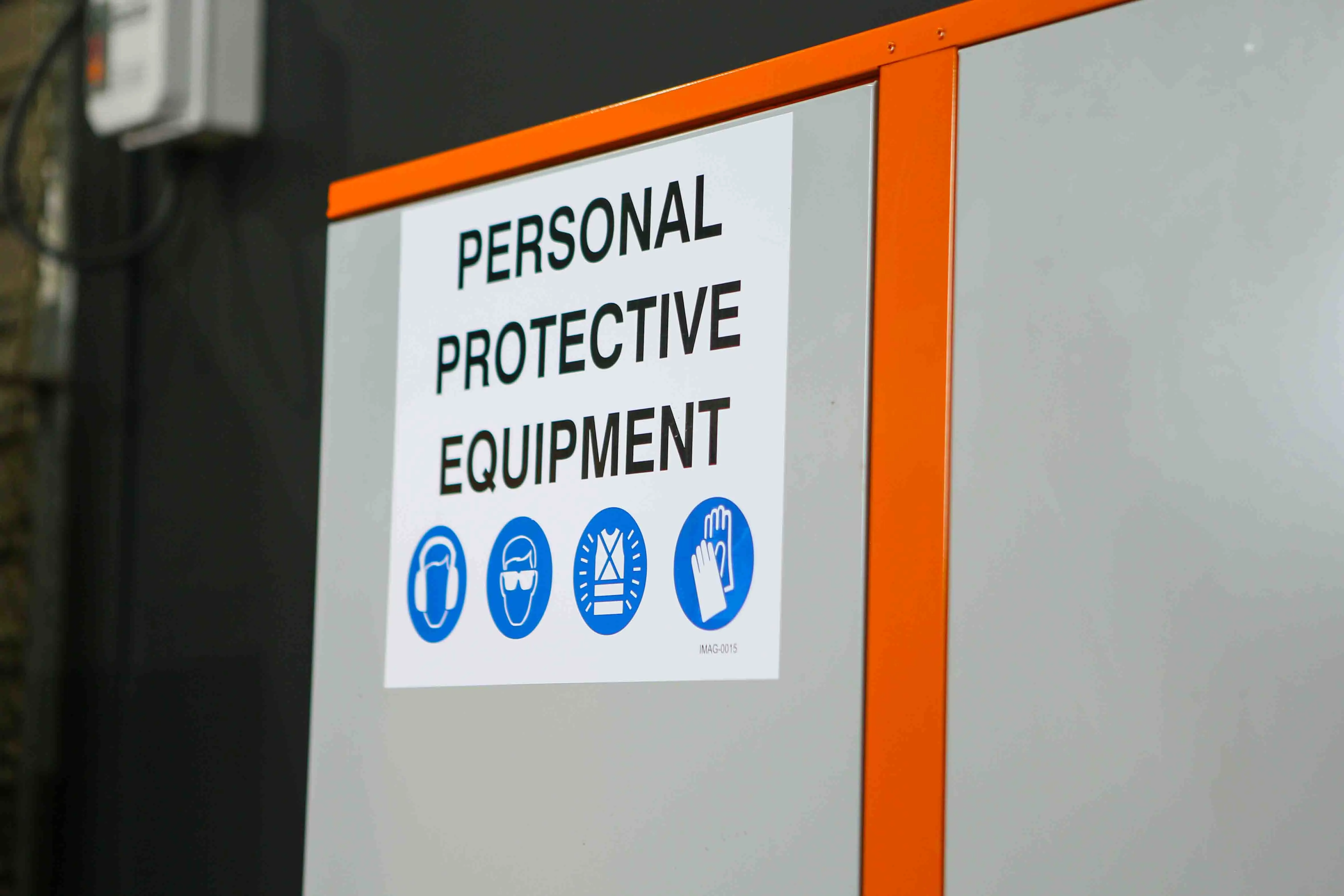 PPE Storage Cabinet - Double Door - 3 Shelves