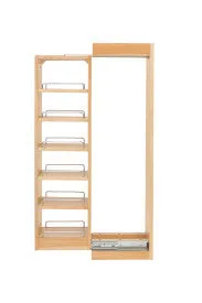 Rev-A-Shelf 6" Wide Wall Filler W/SC BB Slides 30" Height 432-WFBBSC30-6C