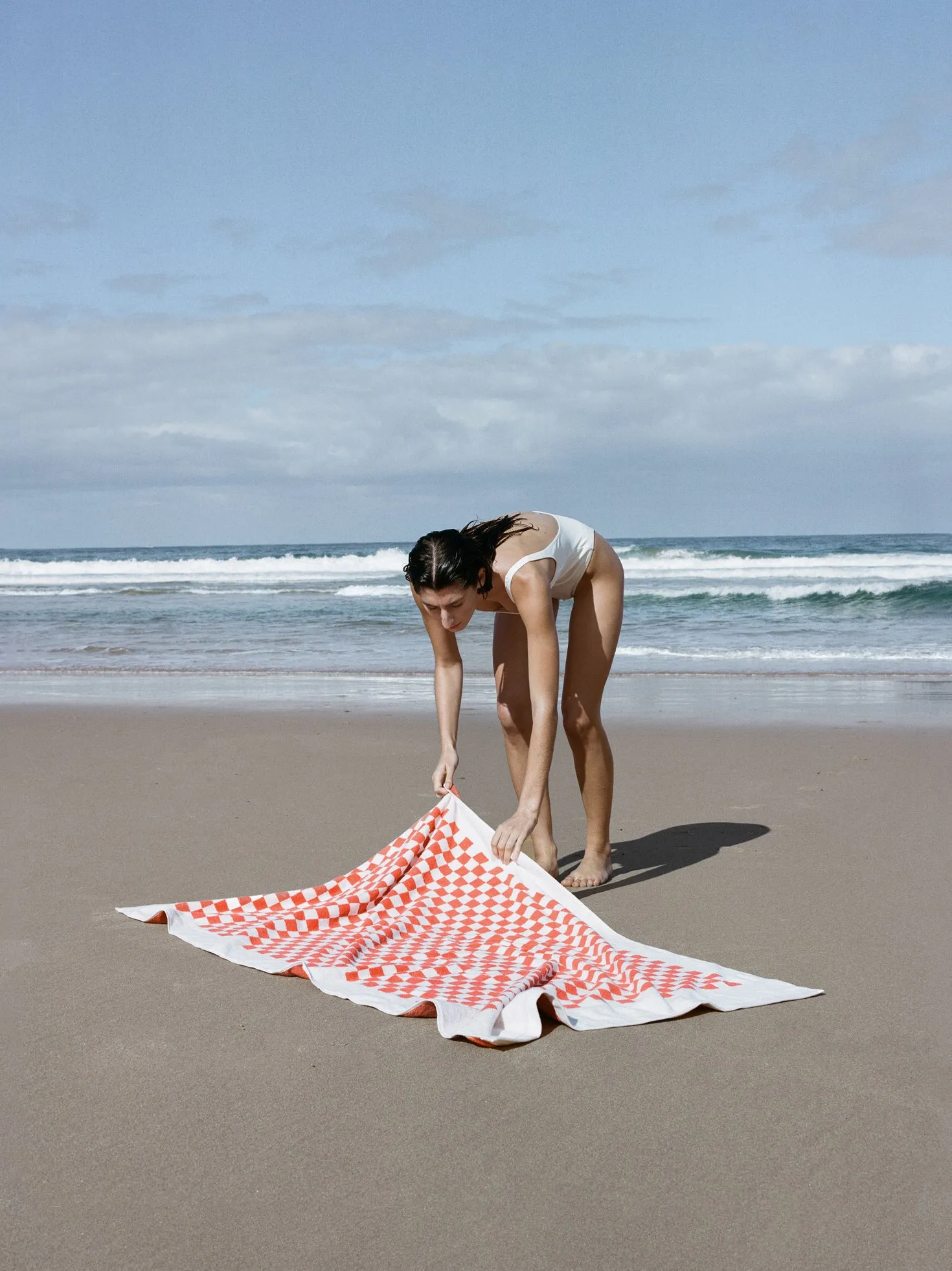 Roman Pool Towel - Paloma Sun / Ecru