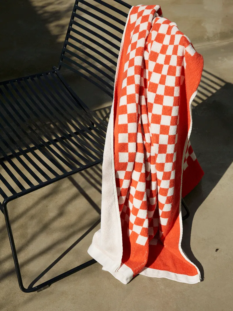 Roman Pool Towel - Paloma Sun / Ecru