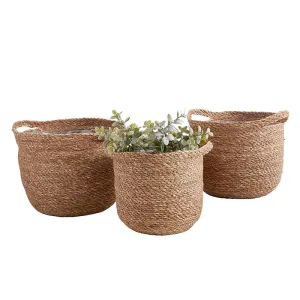 Round Basket w/ Handle LG