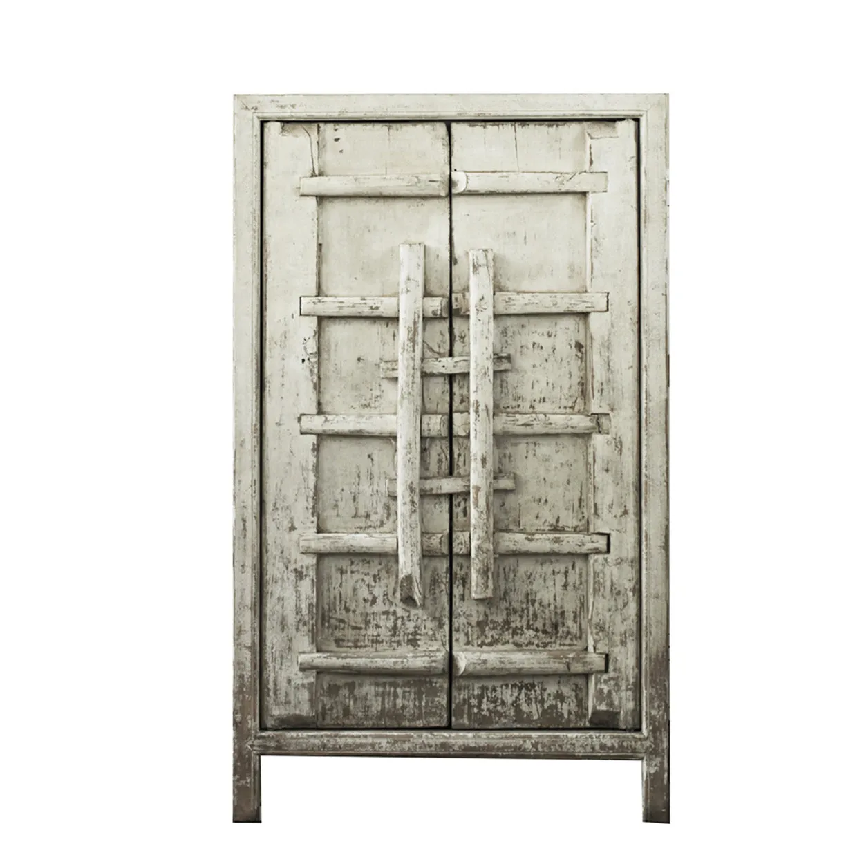Salvaged Door Armoire, White