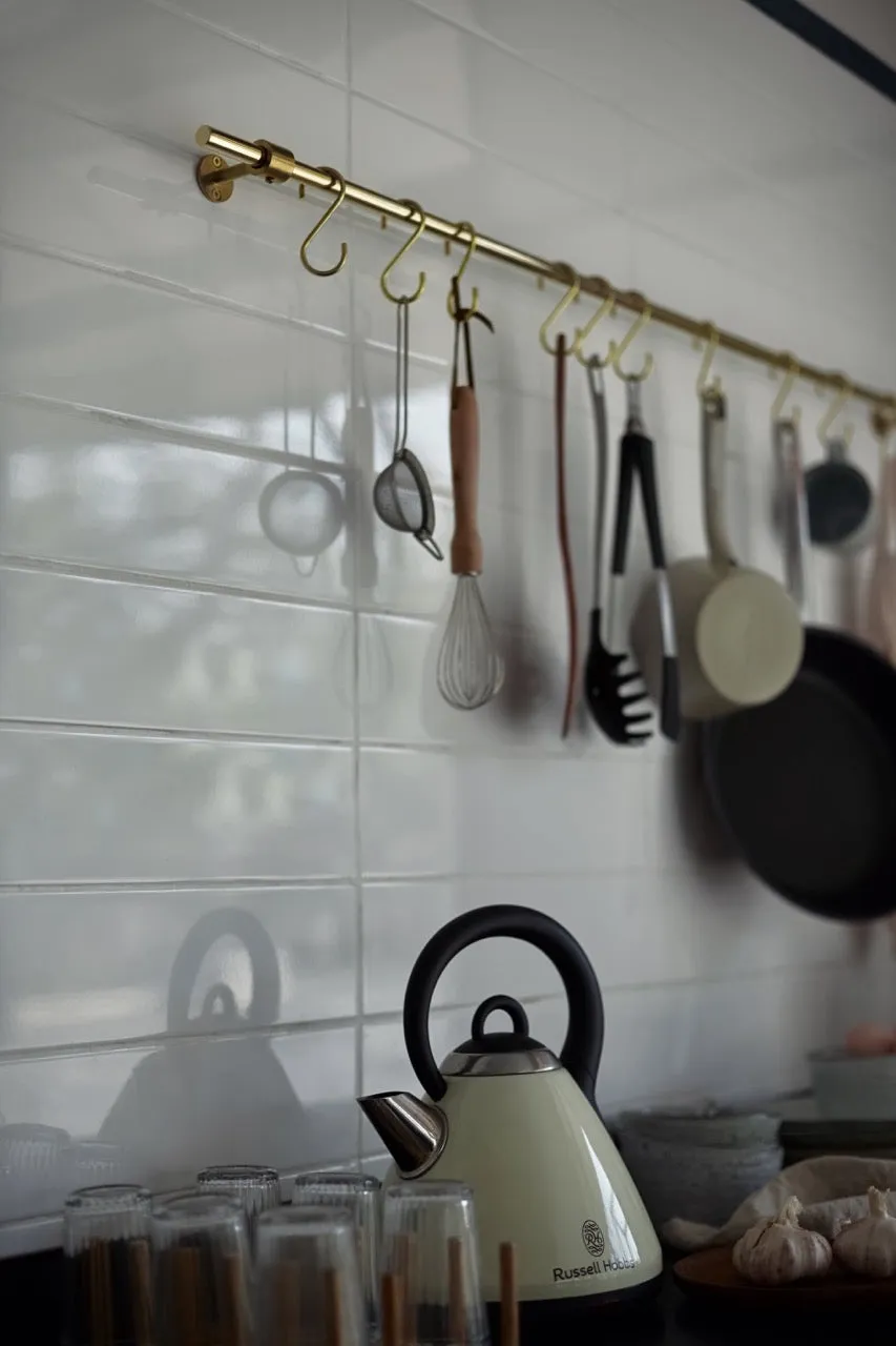 Solid Brass Kitchen Rails Pot Racks