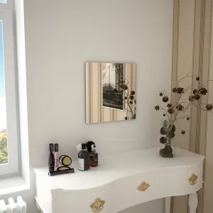 Square Glass Wall Mirror 15.7"x15.7"