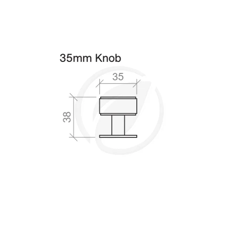 Timberline Duke Knob Handle - Brushed Nickel
