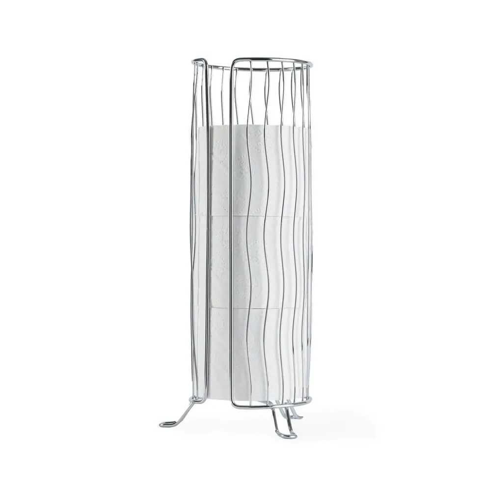 Wave Toilet Roll Holder Chrome