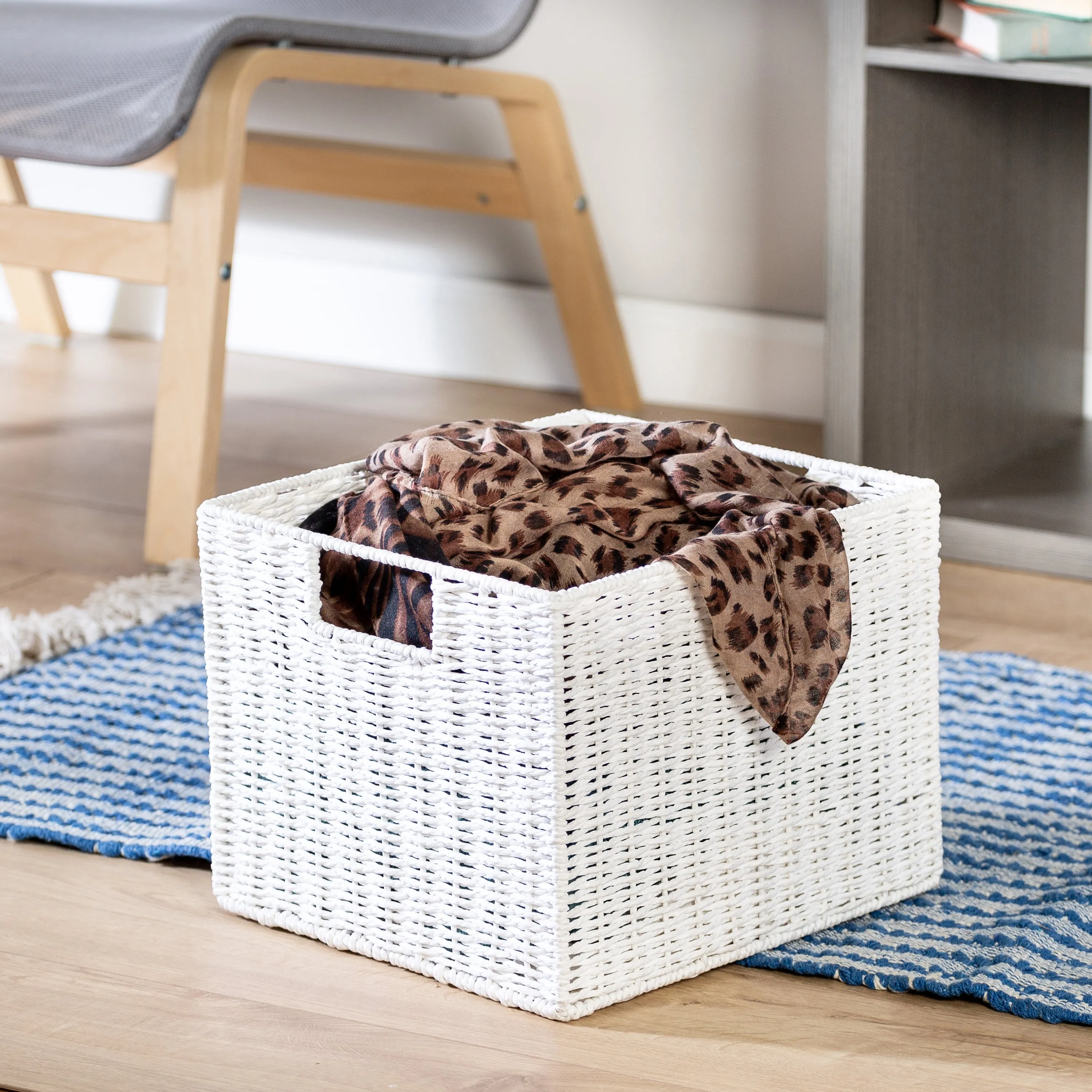 White Paper Rope Storage Crate