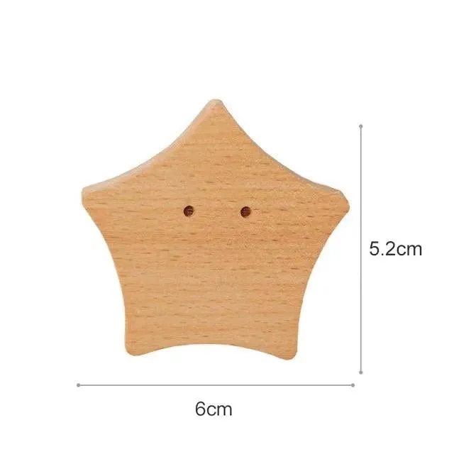 Wooden Happy-Room Hooks